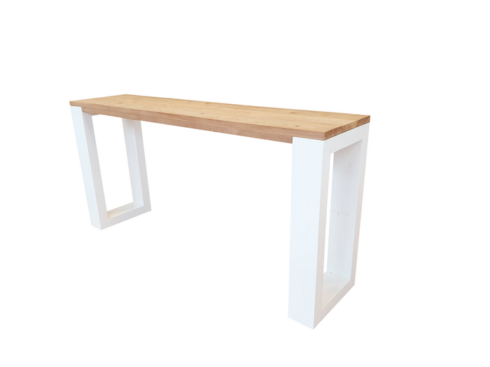 Wood4you - Sidetable enkel Roastedwood 120cm -