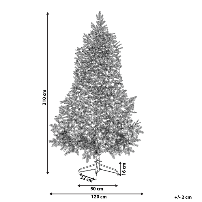Beliani - TATLOW - Kerstboom - Groen - 210 cm - PVC