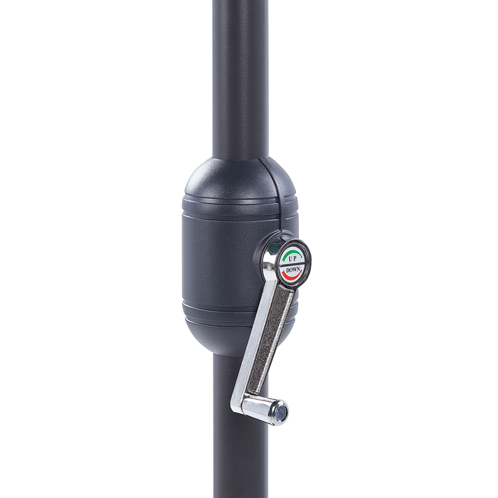 Beliani - GALATI - Halfronde parasol - Zwart - 270 cm - Polyester