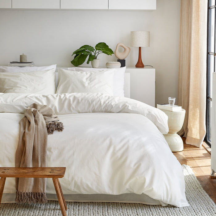 Cinderella dekbedovertrek Weekend - Katoen - 260x200|220 cm - Ivoor