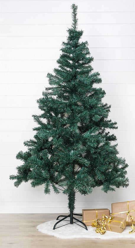 HI Kerstboom met metalen standaard 210 cm groen
