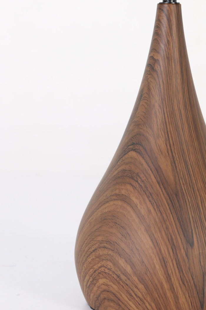 Light & Living Tafellamp Svante - Zwart|Hout - Ø28cm