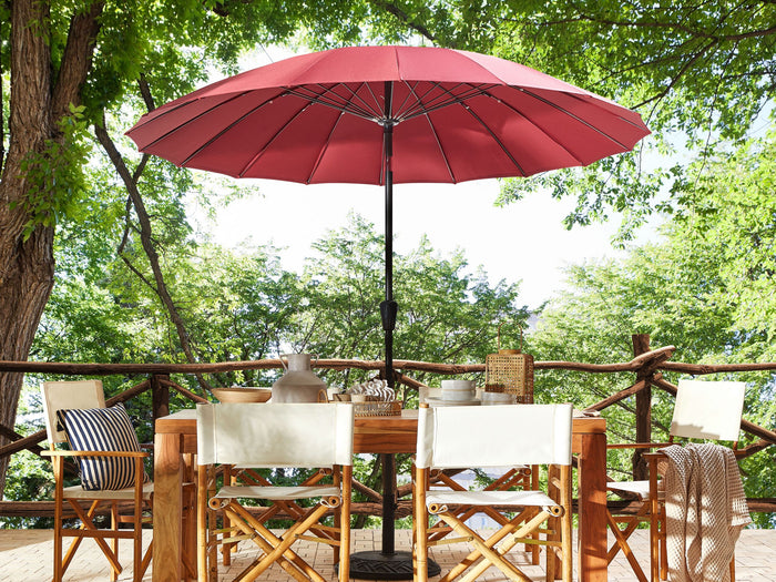 Beliani - BAIA - Parasol - Rood - 270 cm - Polyester