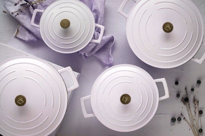 Braadpan, Gietaluminium, 24 cm, 4 L, Lavendel - MasterClass