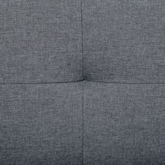 Beliani-ALSTEN-Hoekslaapbank-Donkergrijs-Links-257 cm-Polyester