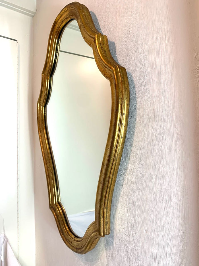 Reliving Antieke Gouden Spiegel Kerst