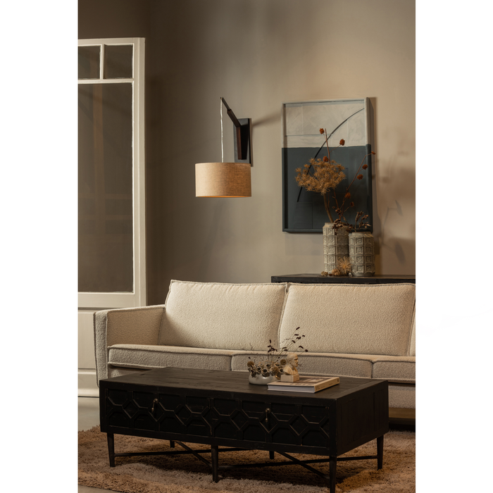 WOOOD Brim Wandlamp Met Kap - Hout - Naturel - 47x88x38