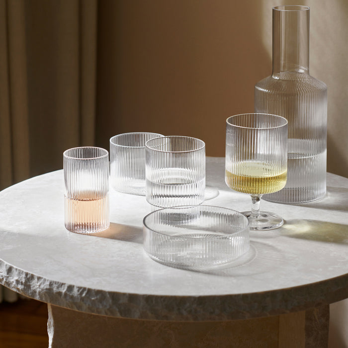 Ferm Living Ripple Schaaltjes 4 st. - Clear