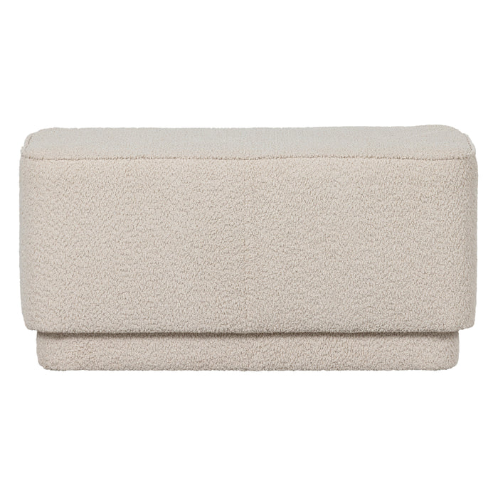 Basiclabel Lus Bankje - Boucle - Off White - 47x90x42