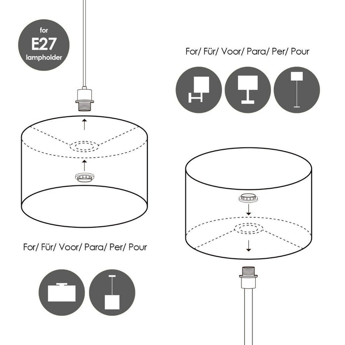 Home Sweet Home Lampenkap Bling groen - B:30xD:30xH:20cm