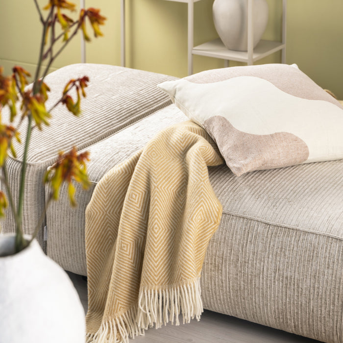 Silkeborg Fanø plaid - 240 x 140 cm - Sunflower Yellow