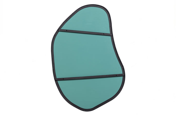 WOOOD Romee Organische Spiegel - Metaal - Zwart - 100x70x4