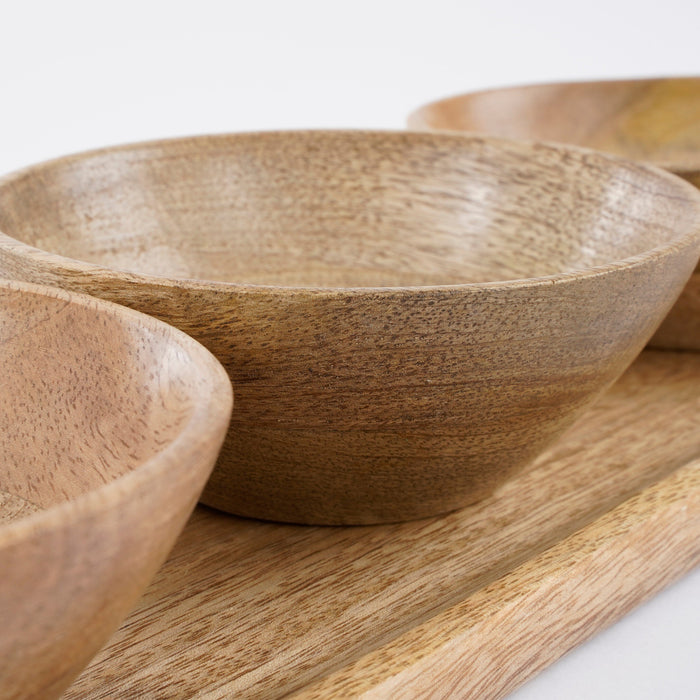 Mica Decorations Tomar Schaaltjes en Dienblad - Lichtbruin