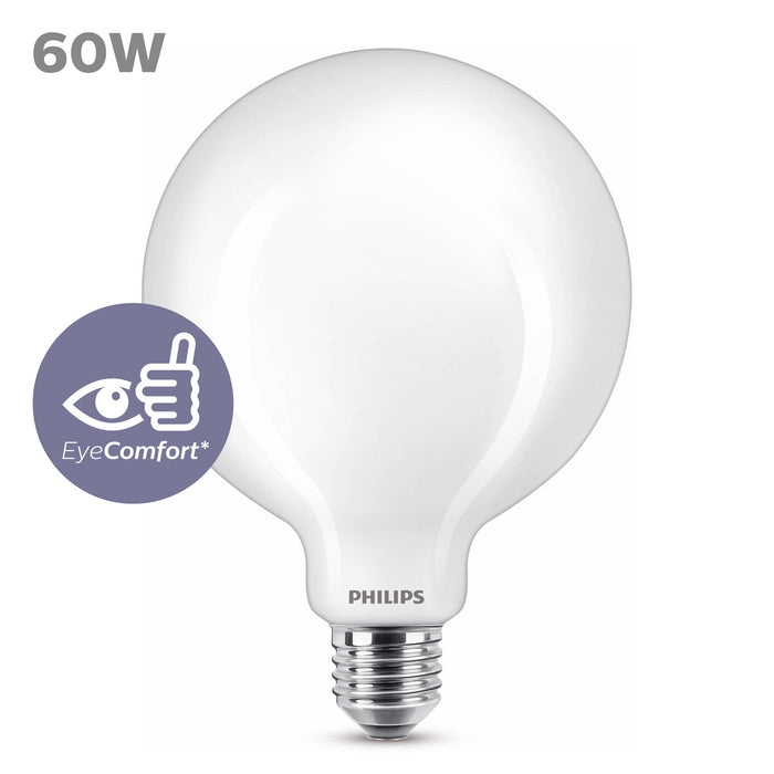 Philips LED Globe Mat - 60 W - E27 - warmwit licht