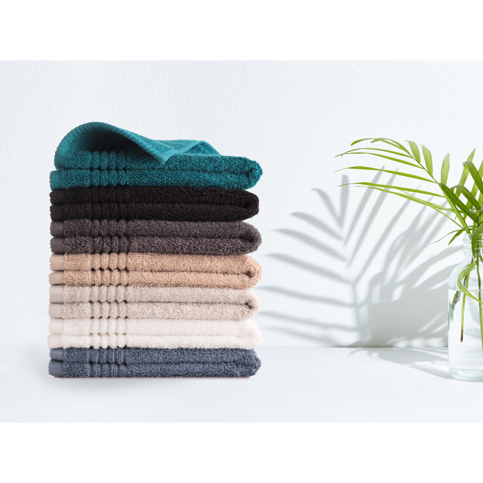 Gastendoek Supreme - Egyptisch Katoen - 6 stuks - 30x50 - zwart