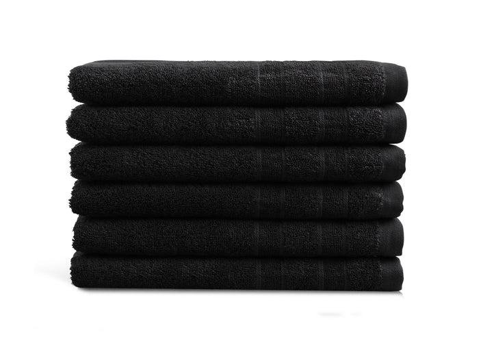 Gastendoekjes Luxor Hotel Deluxe - 6 stuks - 30x50 - zwart