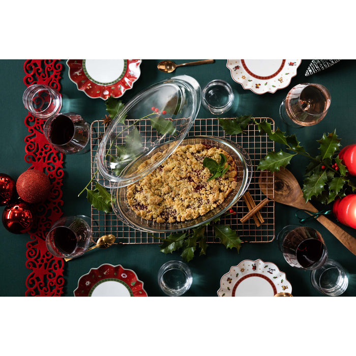 Sareva Ovenschaal - met deksel - Ovaal - 32 x 20 x 14 cm | 4 Liter