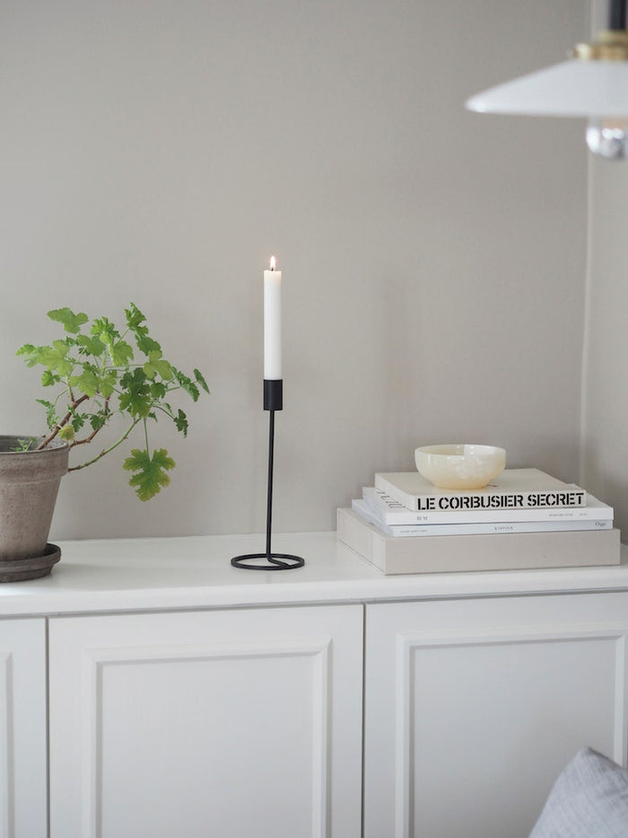 Villa Collection Amat kandelaar zwart - ø 9,5 x 23,5 cm