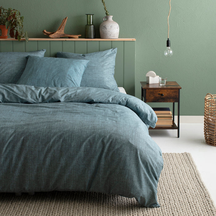Cinderella dekbedovertrek Lyn - Katoen - 200x200|220 cm - Petrol
