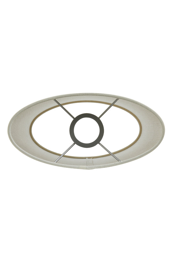 Light&living Kap ellips smal hoog 25-21-28 cm BRESKA parel wit