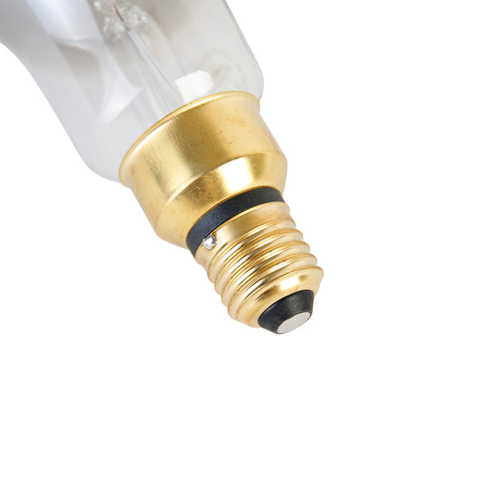 LUEDD E27 dimbare LED spiraal filament lamp A165 smoke 4W 120 lm