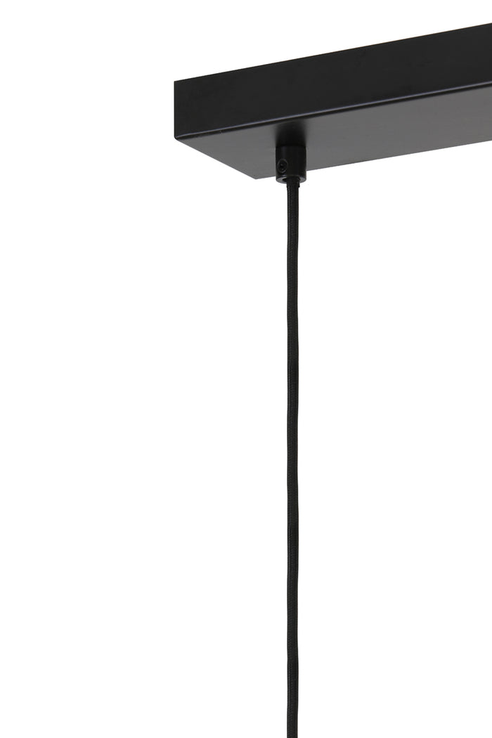Light&living Hanglamp 3L 100x22x32 cm LEKAR antiek brons+smoke glas