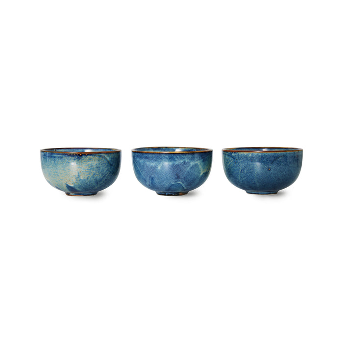 HKliving Chef Ceramics Kom Ø 10,7 cm - Rustic Blue