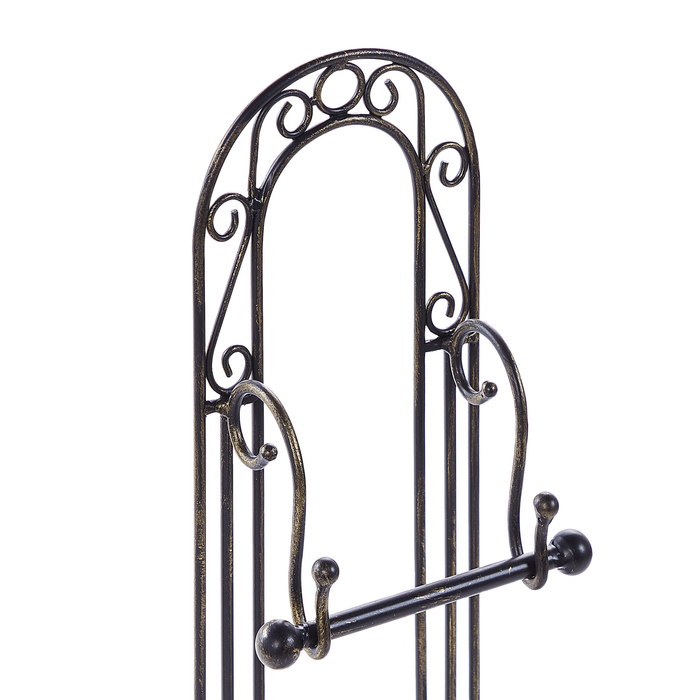 Beliani - TEMUCO - Toiletpapierhouder - Zwart - IJzer