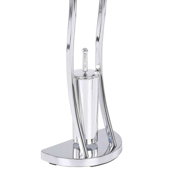 Beliani - SOACHA - Toiletrol en borstelhouder - Zilver - Staal