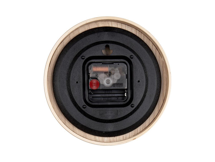 Karlsson - Table clock Pure wood grain moss green