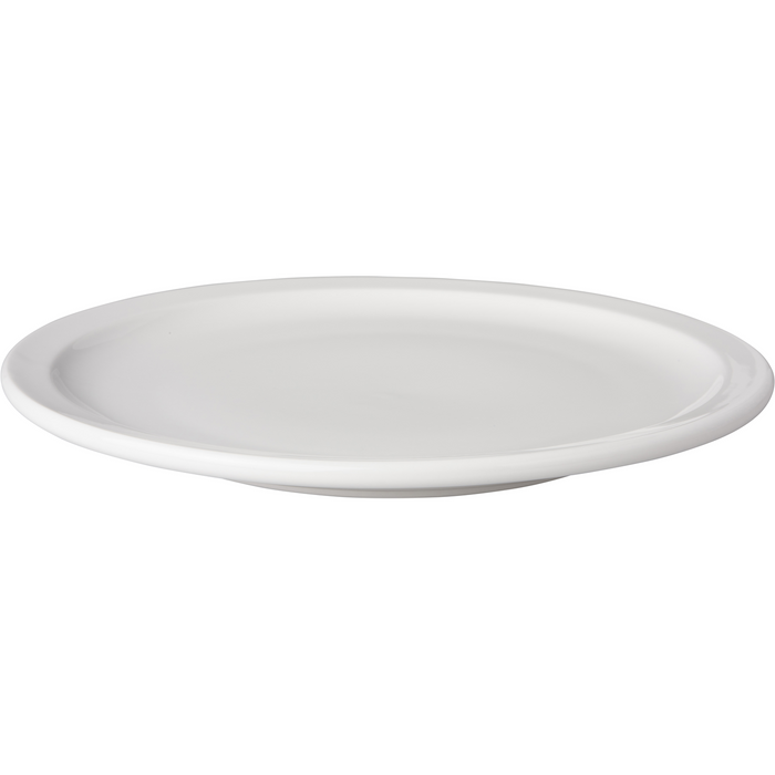 Mammoet Bord smalle rand Budgetline 24 cm Wit Porselein 3 stuks