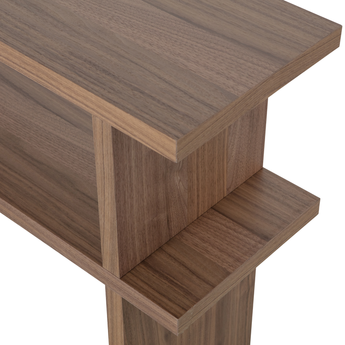 vtwonen Couchtable Sidetable - Noten Veneer - Naturel - 72x120x30