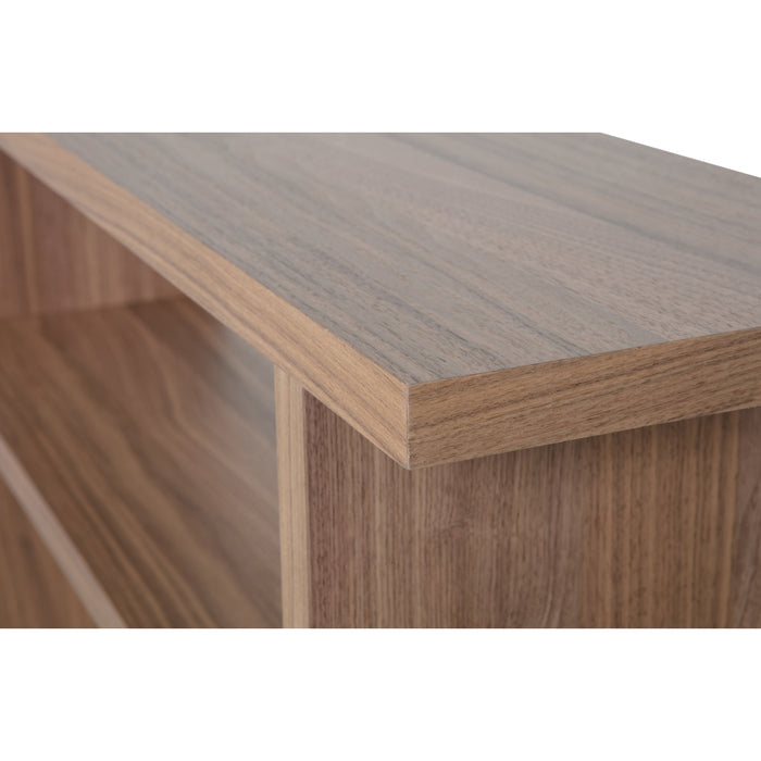 vtwonen Couchtable Sidetable - Noten Veneer - Naturel - 72x120x30