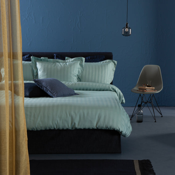 Damai dekbedovertrek katoen-satijn - 240 x 240|220cm - Mist Groen