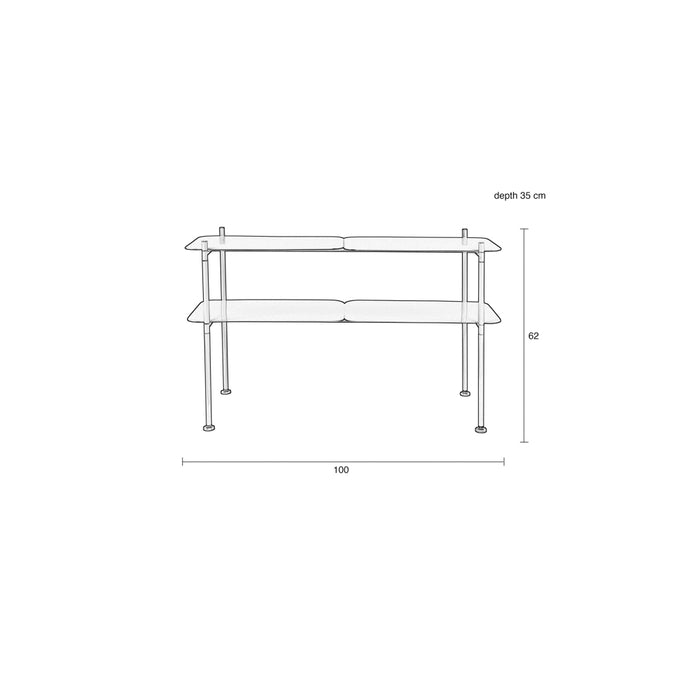 Zuiver River Sidetable L - Rice