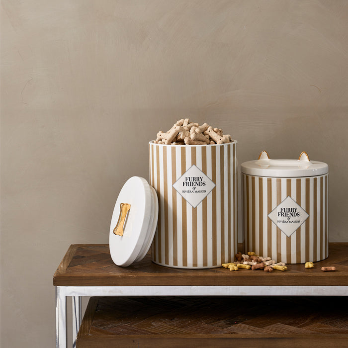 Riviera Maison Voorraadpot Furry Friends Dog Wit
