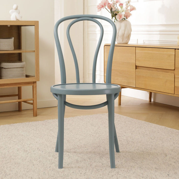 Fameg Vienna Thonet No.14 Houten Bistrostoel Blauw