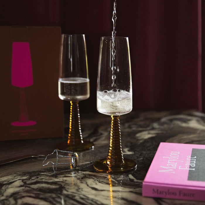 HKliving Champagneglas 0,29 L - Set van 2
