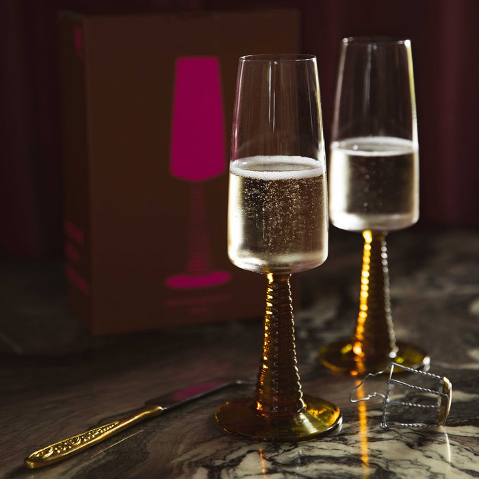 HKliving Champagneglas 0,29 L - Set van 2