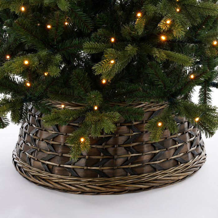 House of Seasons Lorens Kerstboommand - H28 x Ø65 cm - Donkerbruin