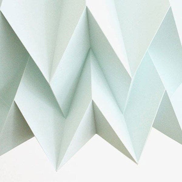 Orikomi Origami lampenkap - Papier - Ø30 cm - Mint