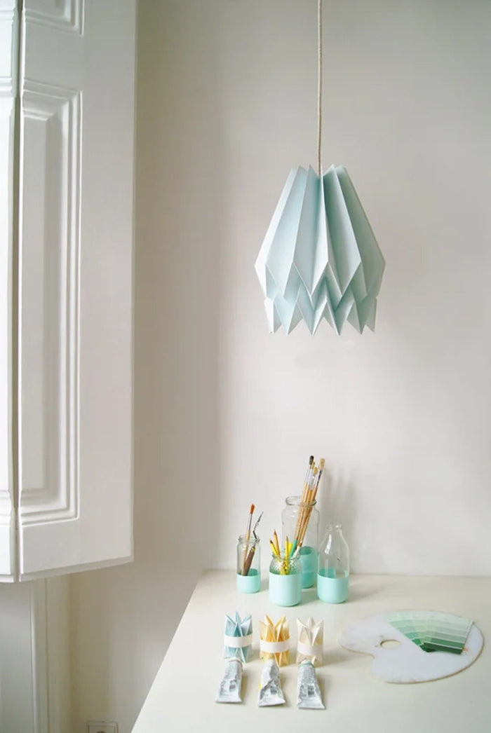 Orikomi Origami lampenkap - Papier - Ø30 cm - Mint