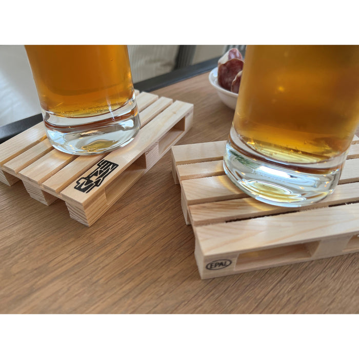 Labyrinth Palette-It - Set van 4 design pallet onderzetters