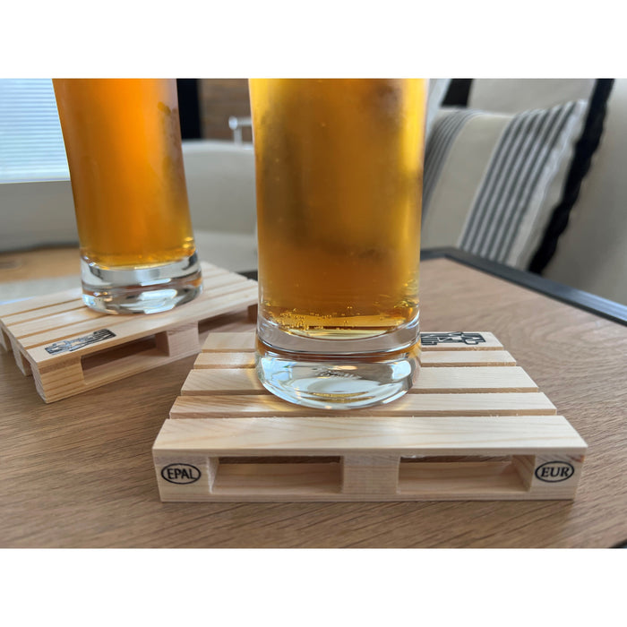 Labyrinth Palette-It - Set van 4 design pallet onderzetters