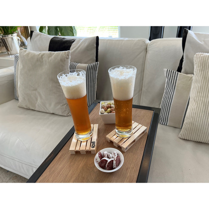 Labyrinth Palette-It - Set van 4 design pallet onderzetters