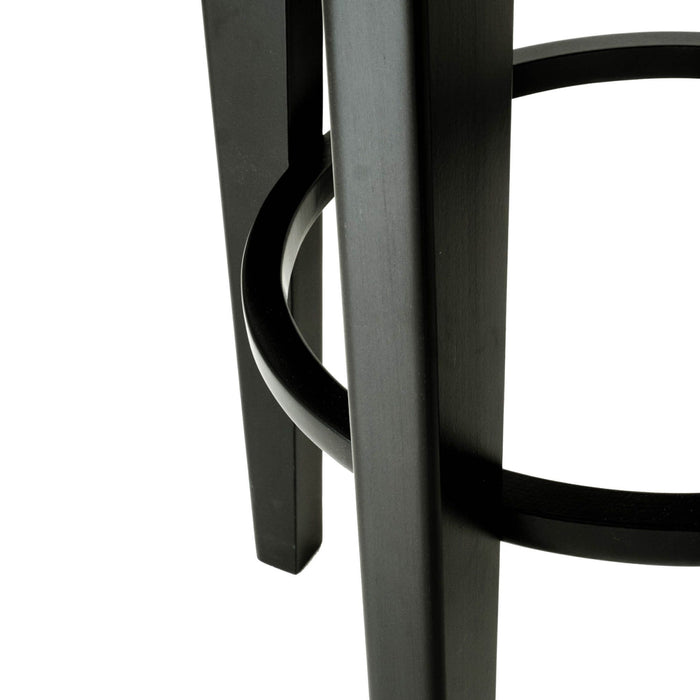 Fameg Fico houten barkruk zwart gebeitst - 61 cm