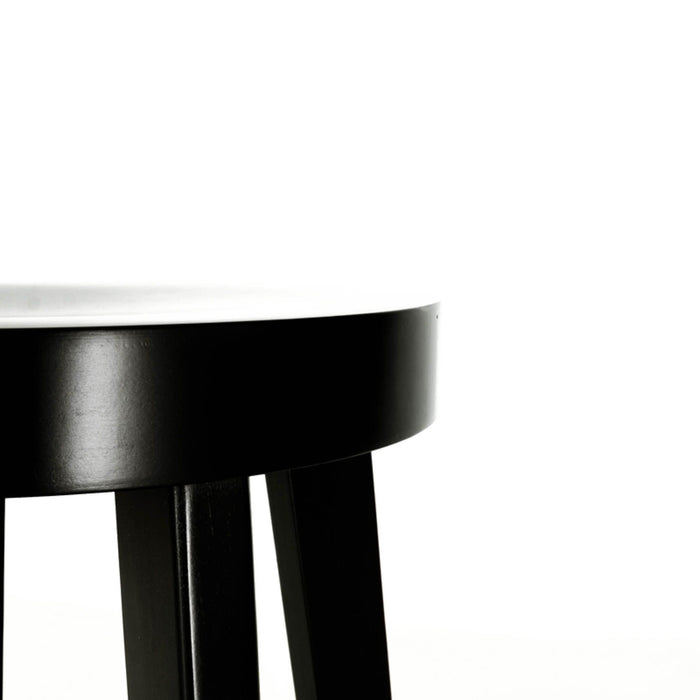 Fameg Fico houten barkruk zwart gebeitst - 61 cm