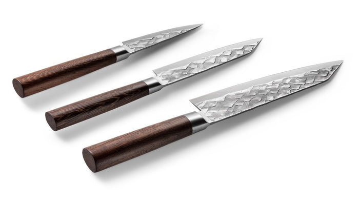 BARE Cookware Japanse Messenset, 3-delig, Duits staal & Levenslange Ga