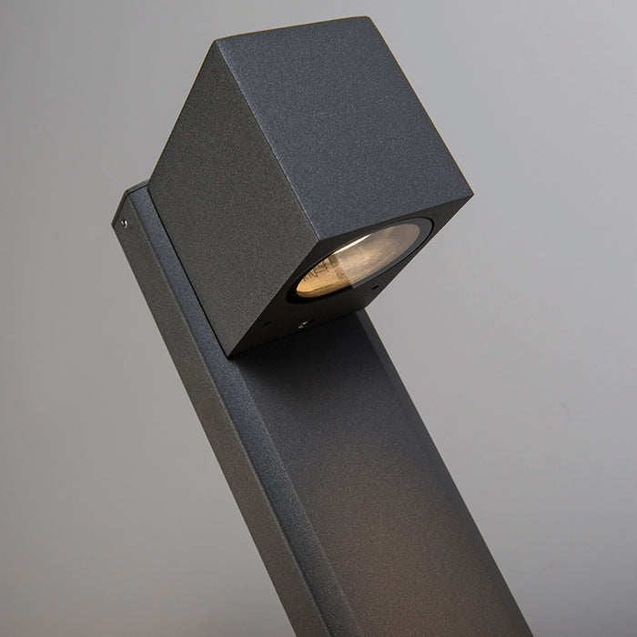 QAZQA Smart staande buitenlamp antraciet 30 cm IP44 incl. Wifi GU10 -