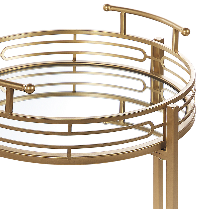 Beliani - FARLEY - Keukentrolley - Goud - IJzer